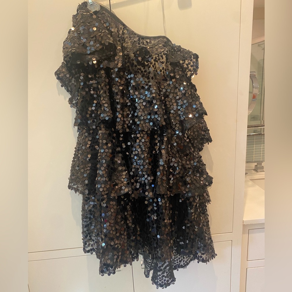 Black Sequin Dress